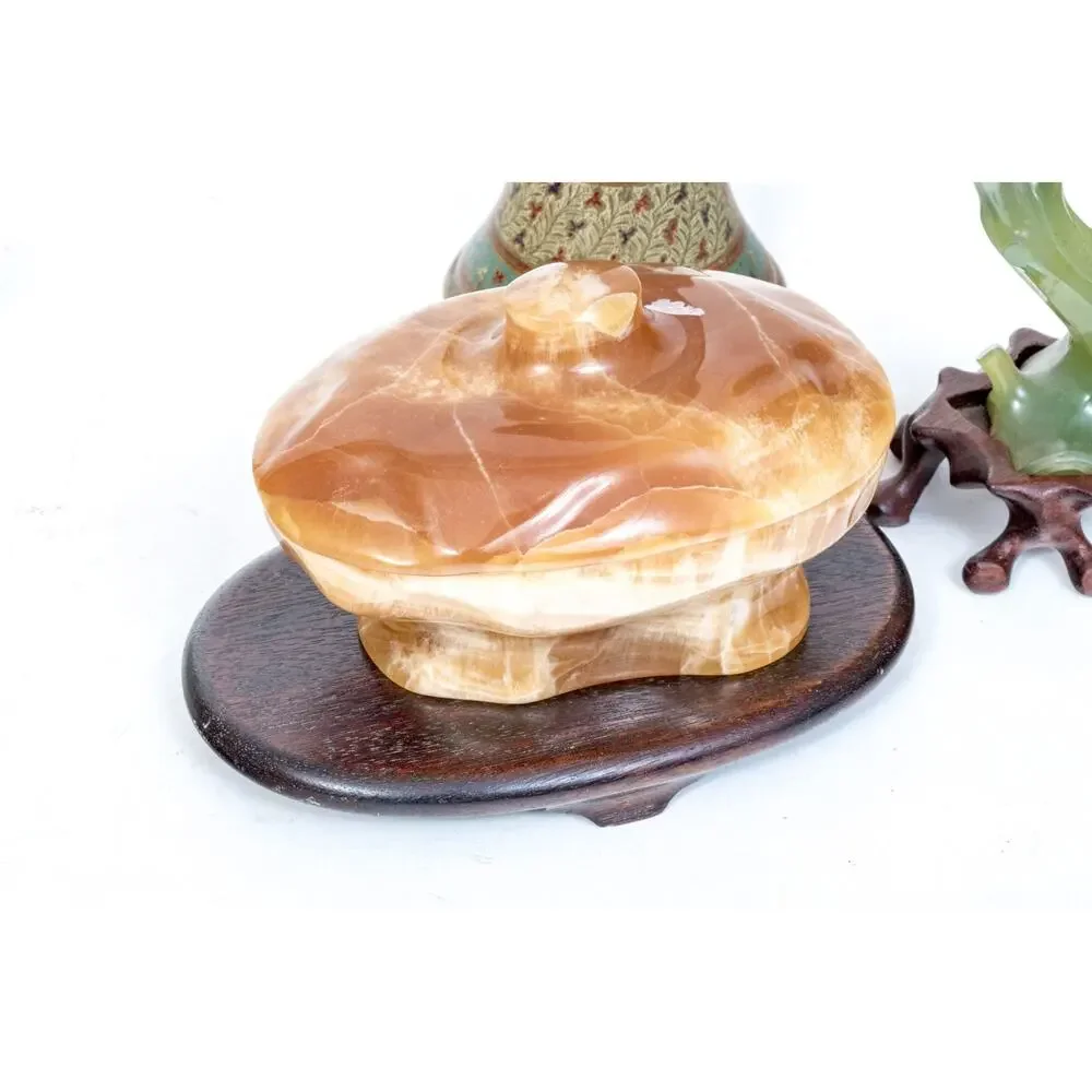 hand-carved stone decorative bowl